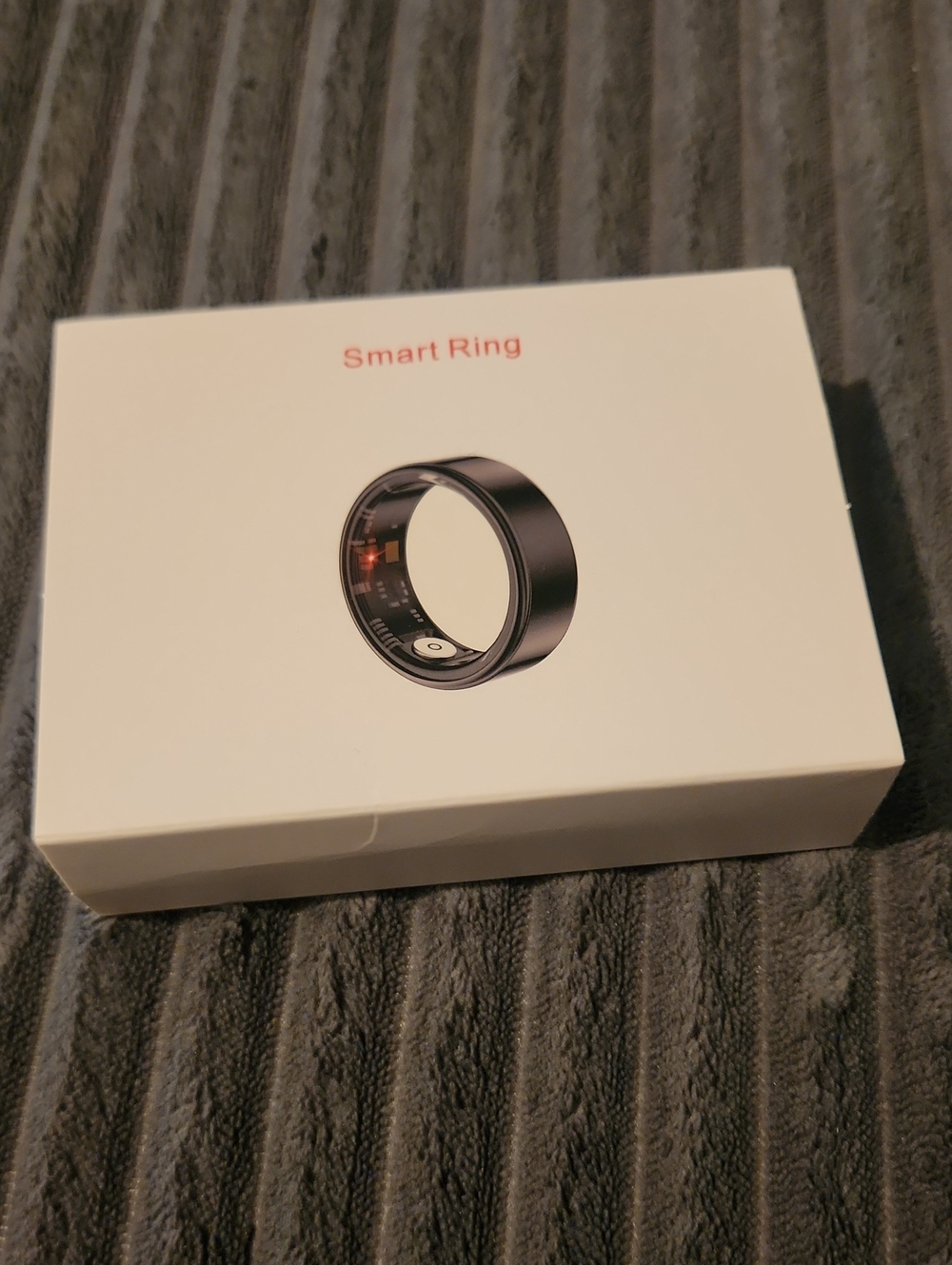 Smart Ring Wearable in Black - Wireless Health & Activity Tracker